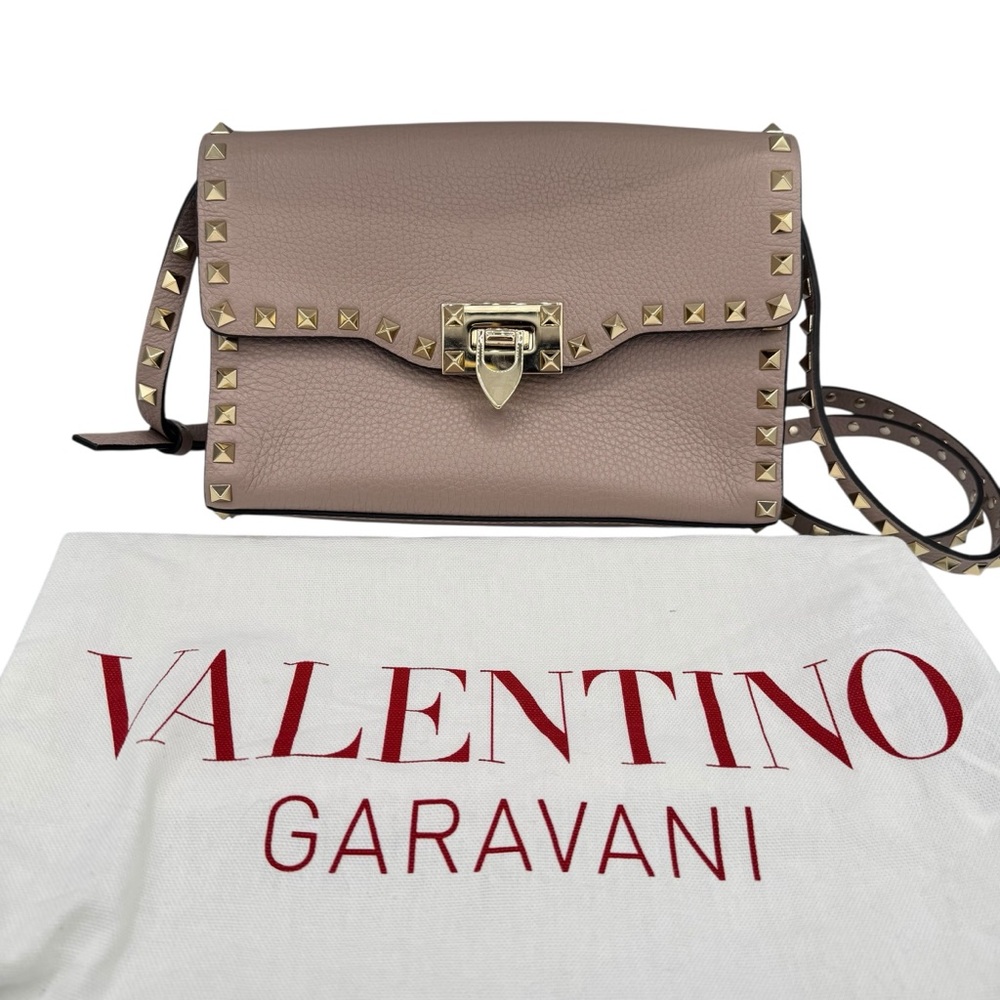Valentino Garavani Small Rockstud Grainy Calfskin Crossbody Bag - Picture 4 of 16
